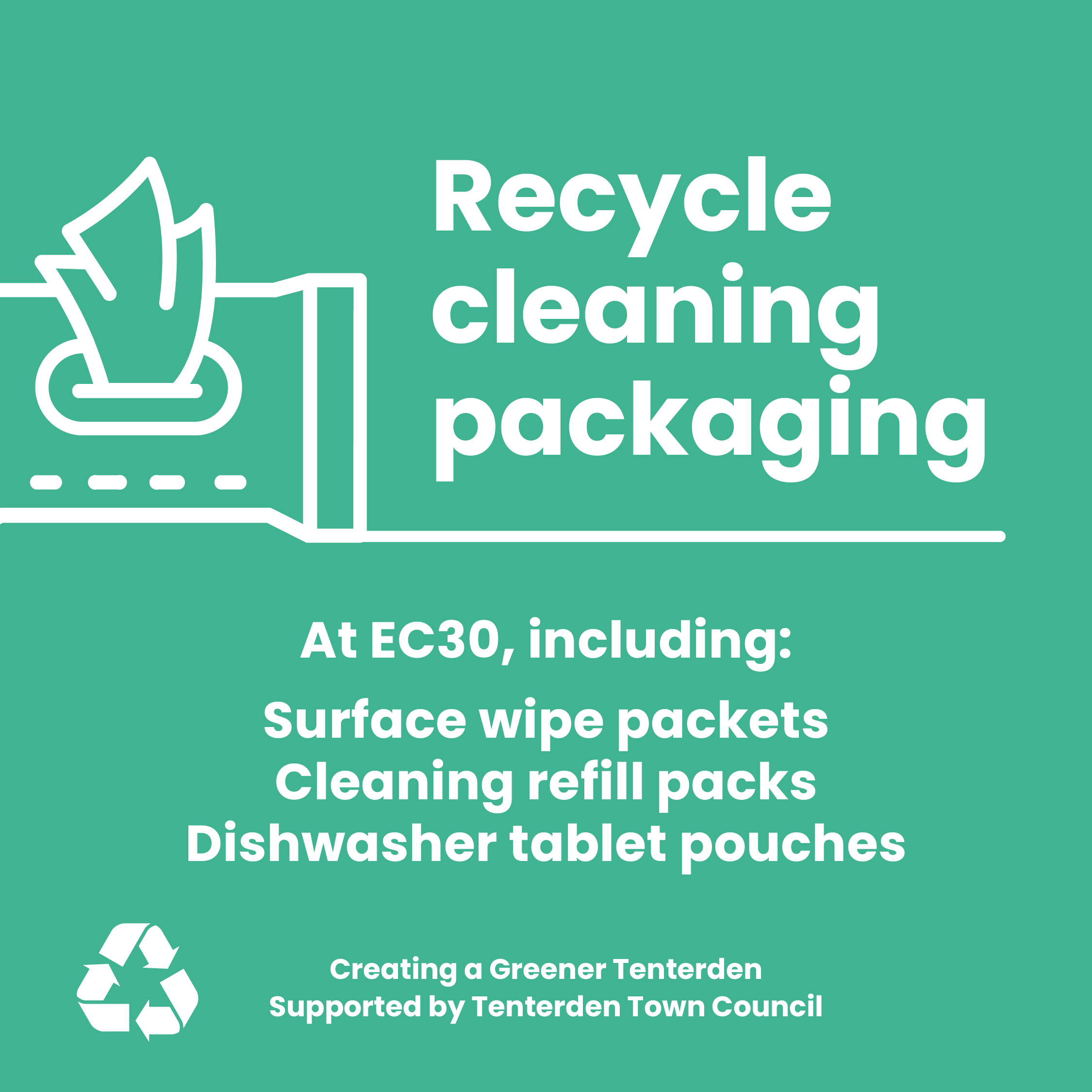 Recycle your cleaning packets